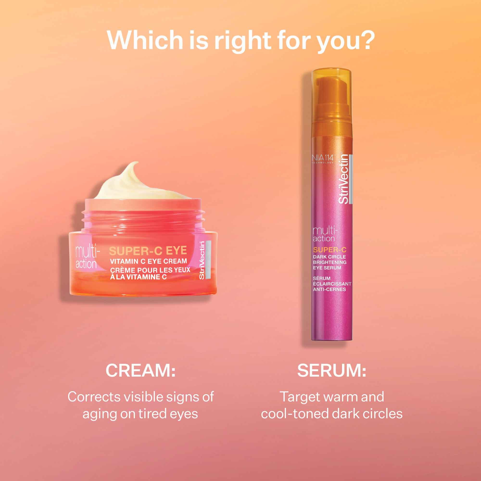 StriVectin cream in hand for scale showing compact travel-friendly size