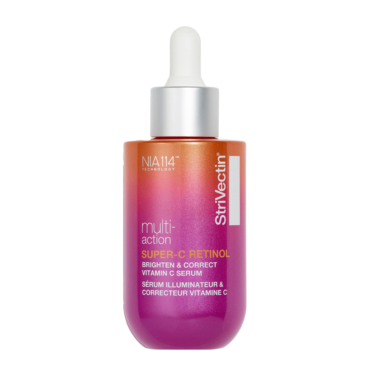 StriVectin front packaging showing bottle and box with clear benefits