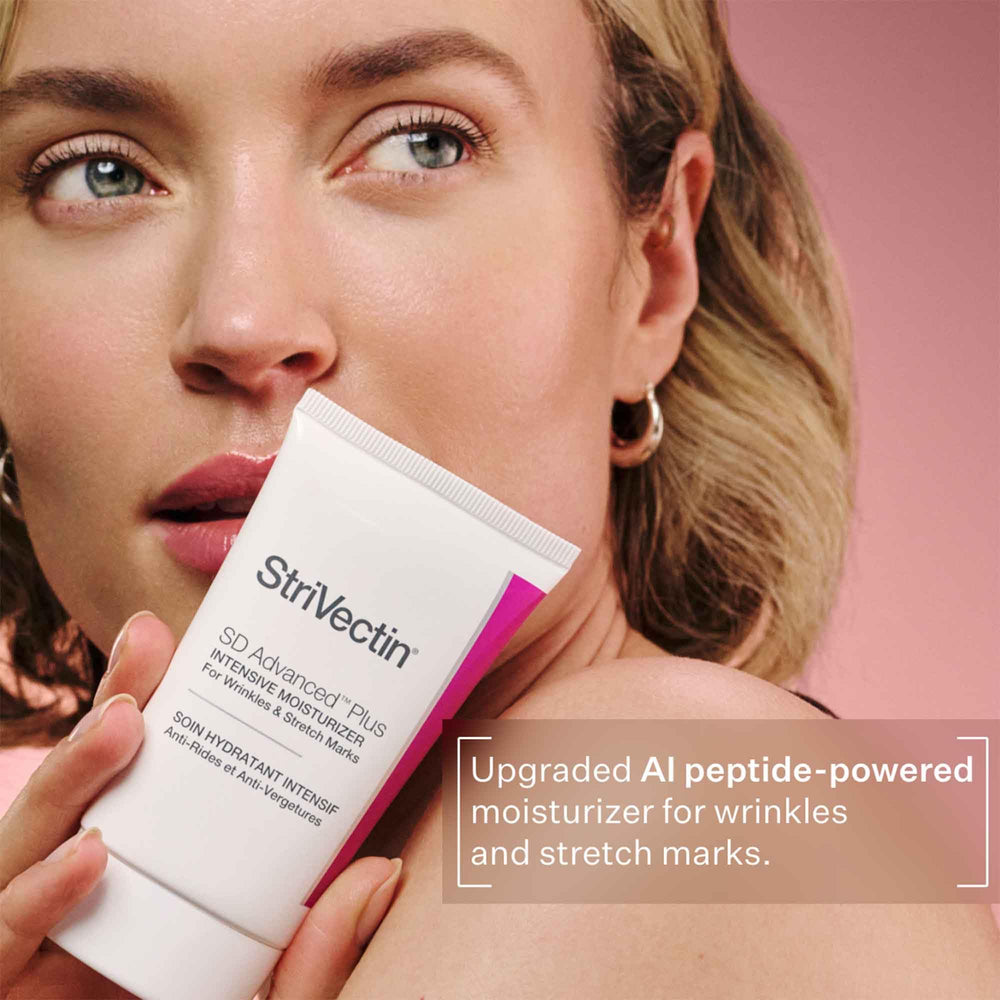 StriVectin cream texture close-up highlighting rich moisturizing feel