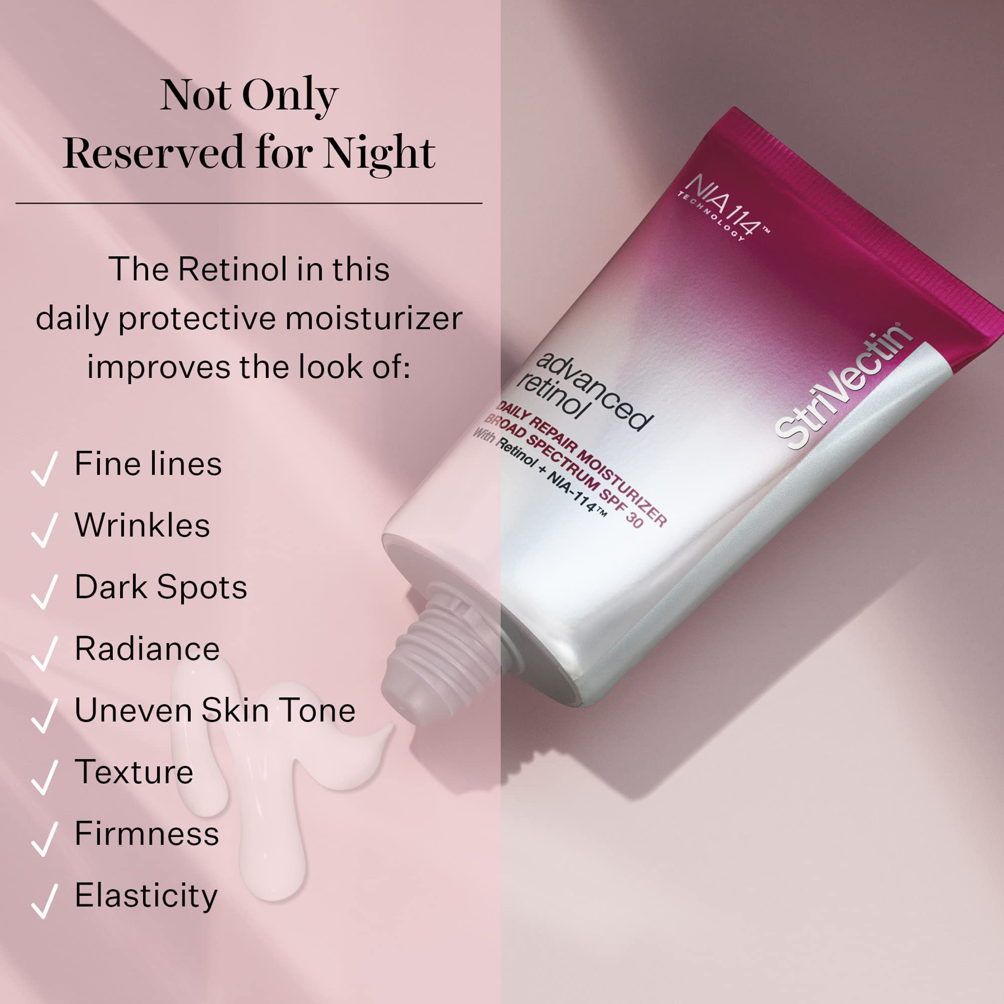StriVectin cream texture close-up highlighting smooth, hydrated finish