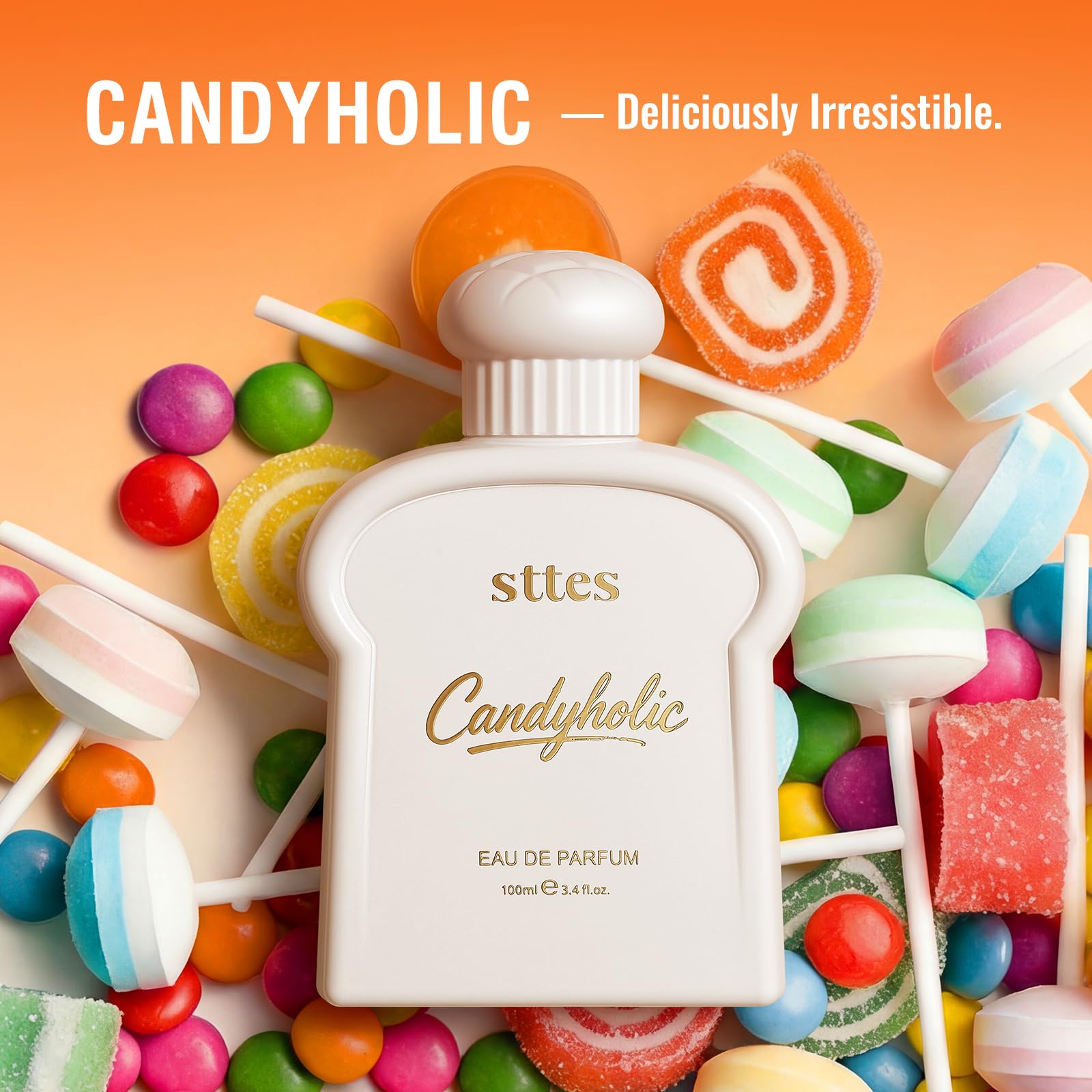 Sttes Candyholic spray mist in use demonstrating even application and fine projection