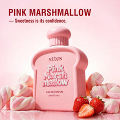 Sttes pink bottle on table conveying playful fragrance and everyday use