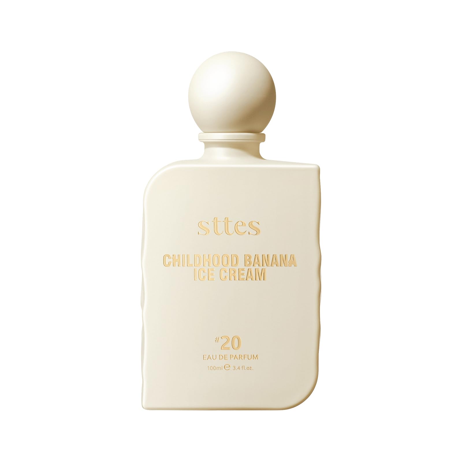Sttes packaging label detail emphasizing brand and perfume name clarity