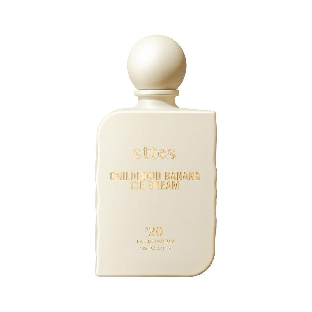 Sttes packaging label detail emphasizing brand and perfume name clarity