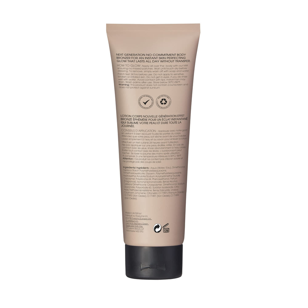 St.Tropez product applied to skin close-up for smooth, even glow