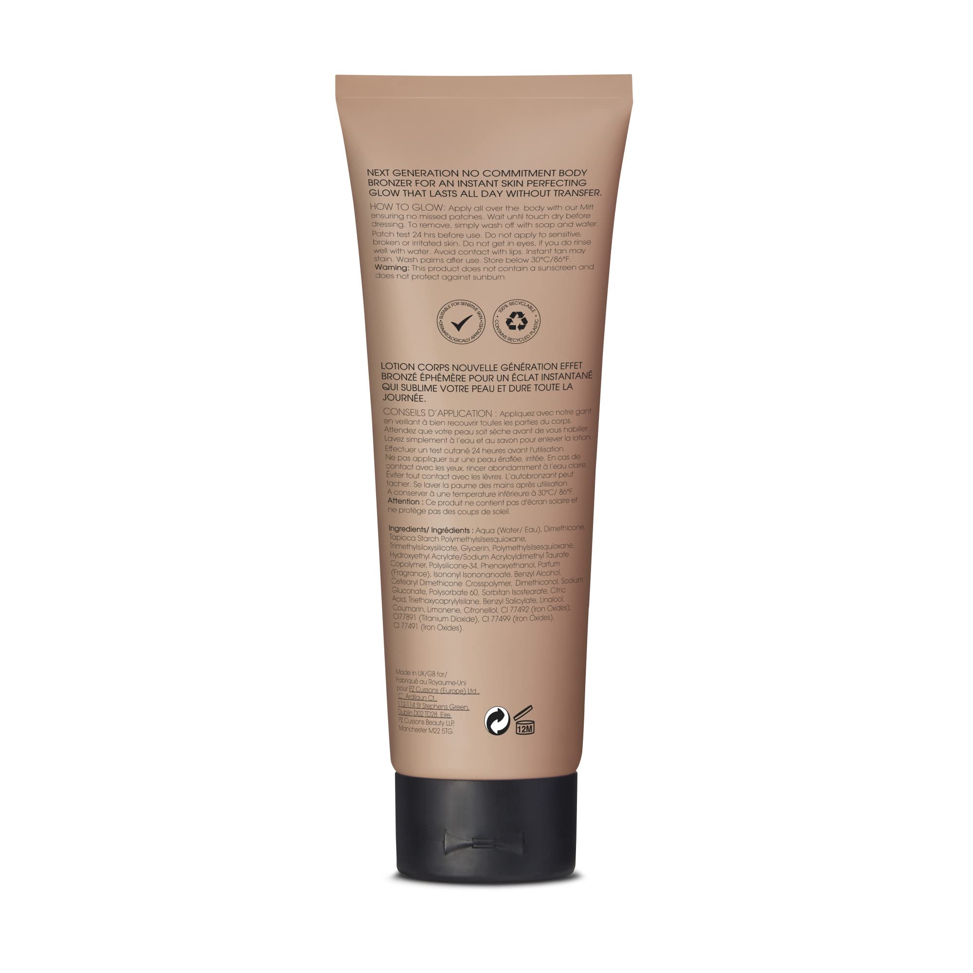 St.Tropez close-up of cream application on skin demonstrating even coverage