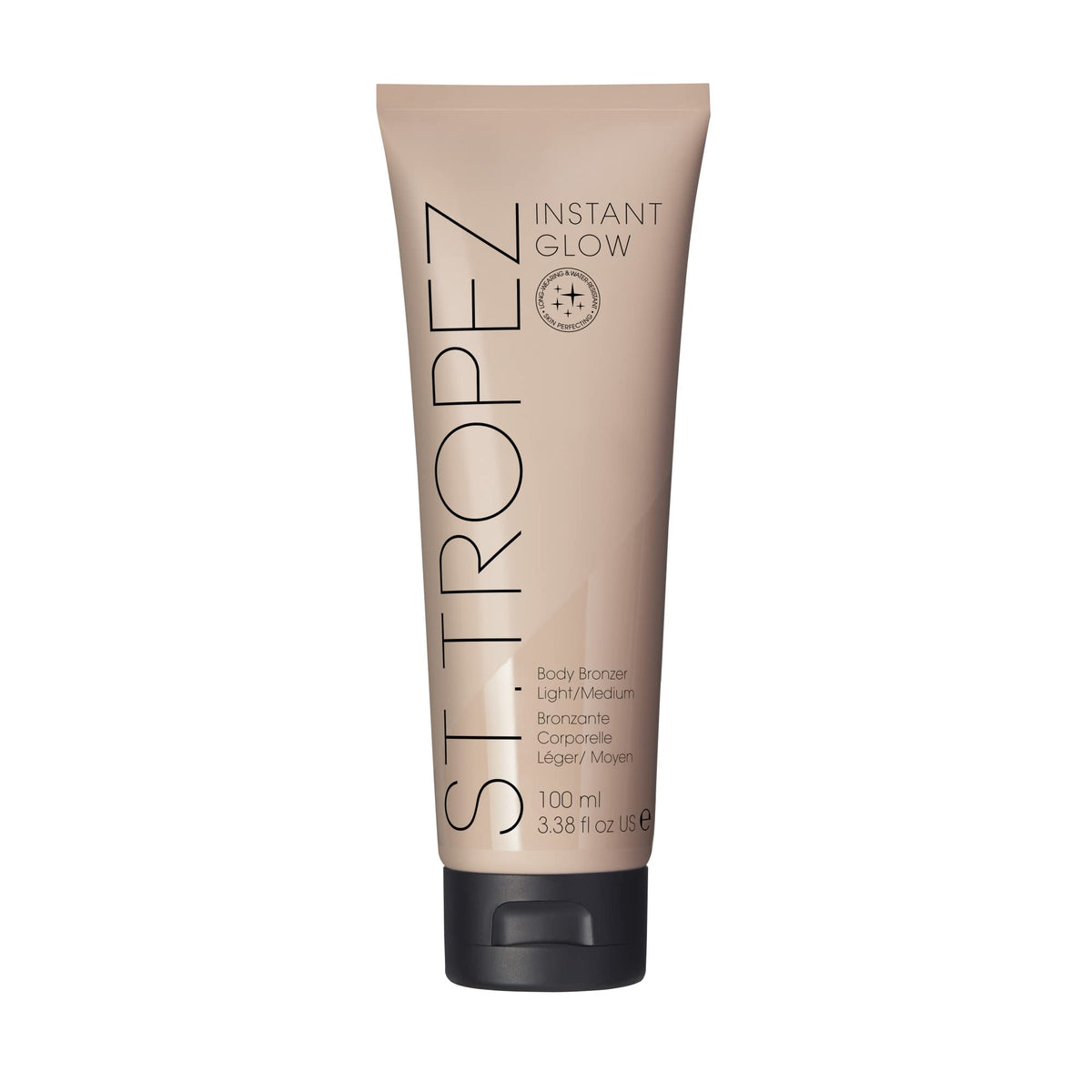 St.Tropez front packaging showing bottle and immediate bronzed finish