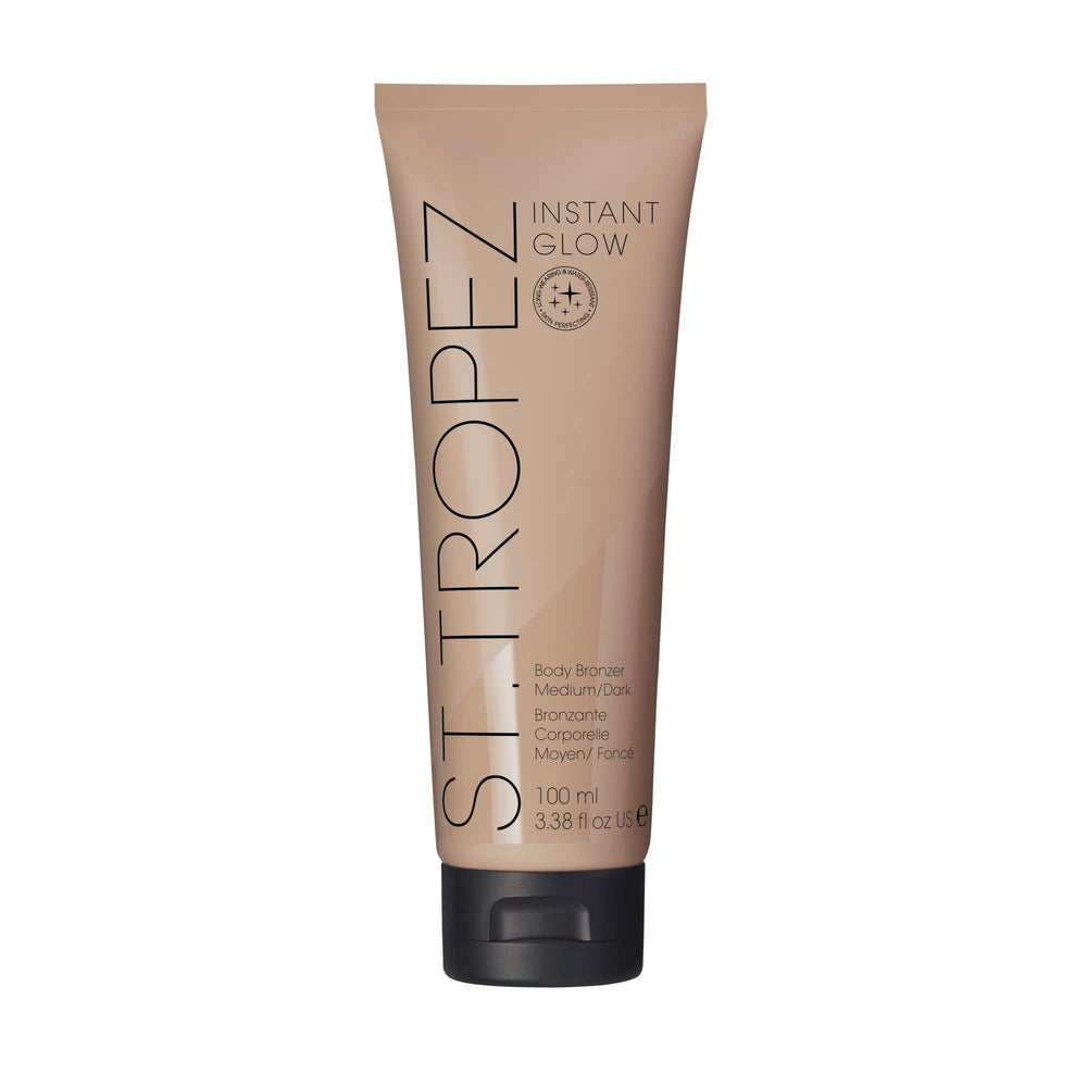 St.Tropez front packaging showing bottle and label for quick glow benefits