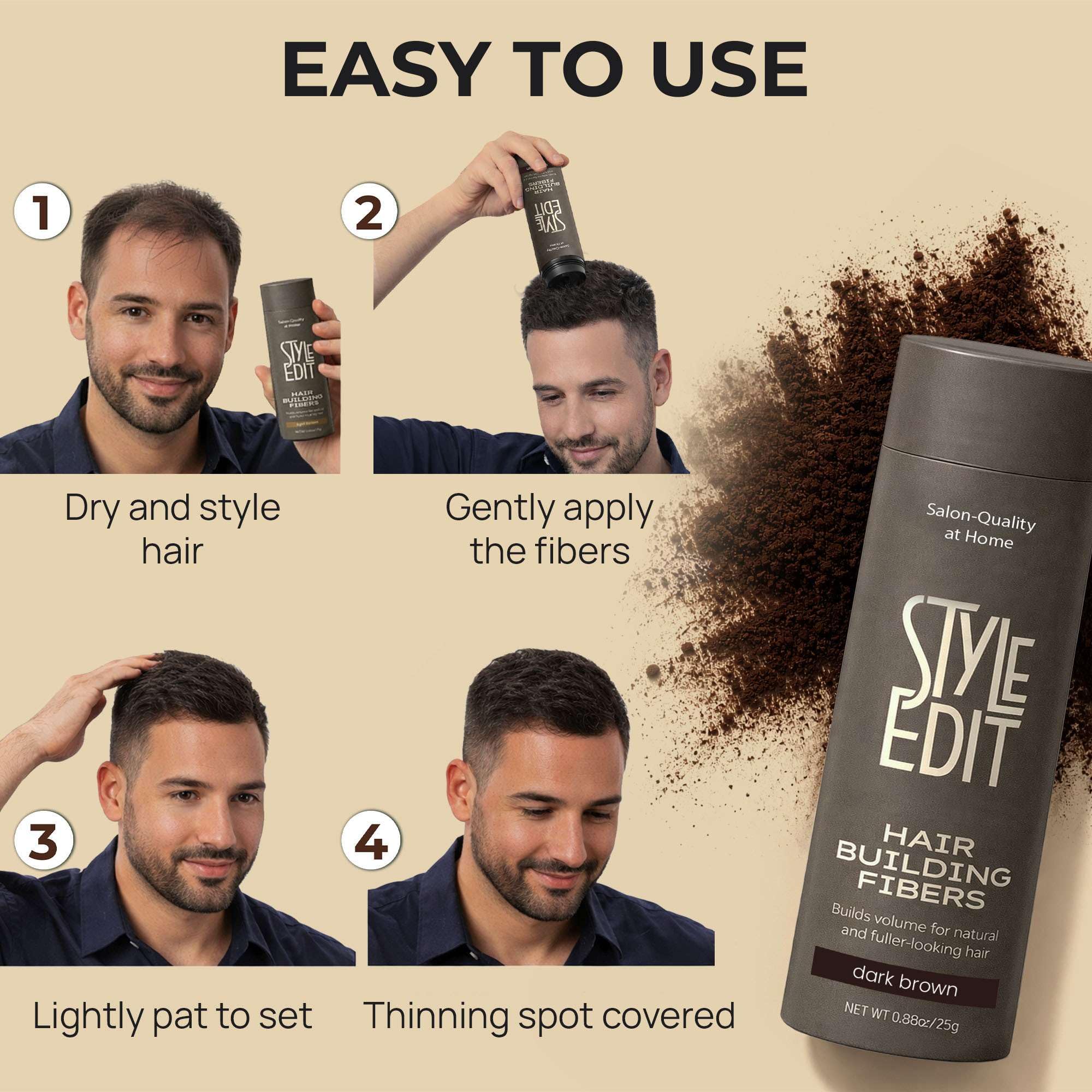 STYLE EDIT product label and ingredient list highlighting plant-based formula