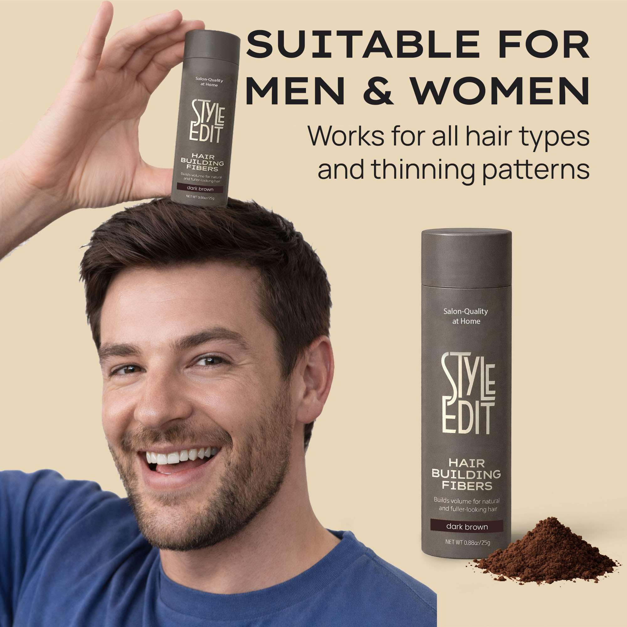 STYLE EDIT lifestyle mirror moment showing quick touch-up confidence boost