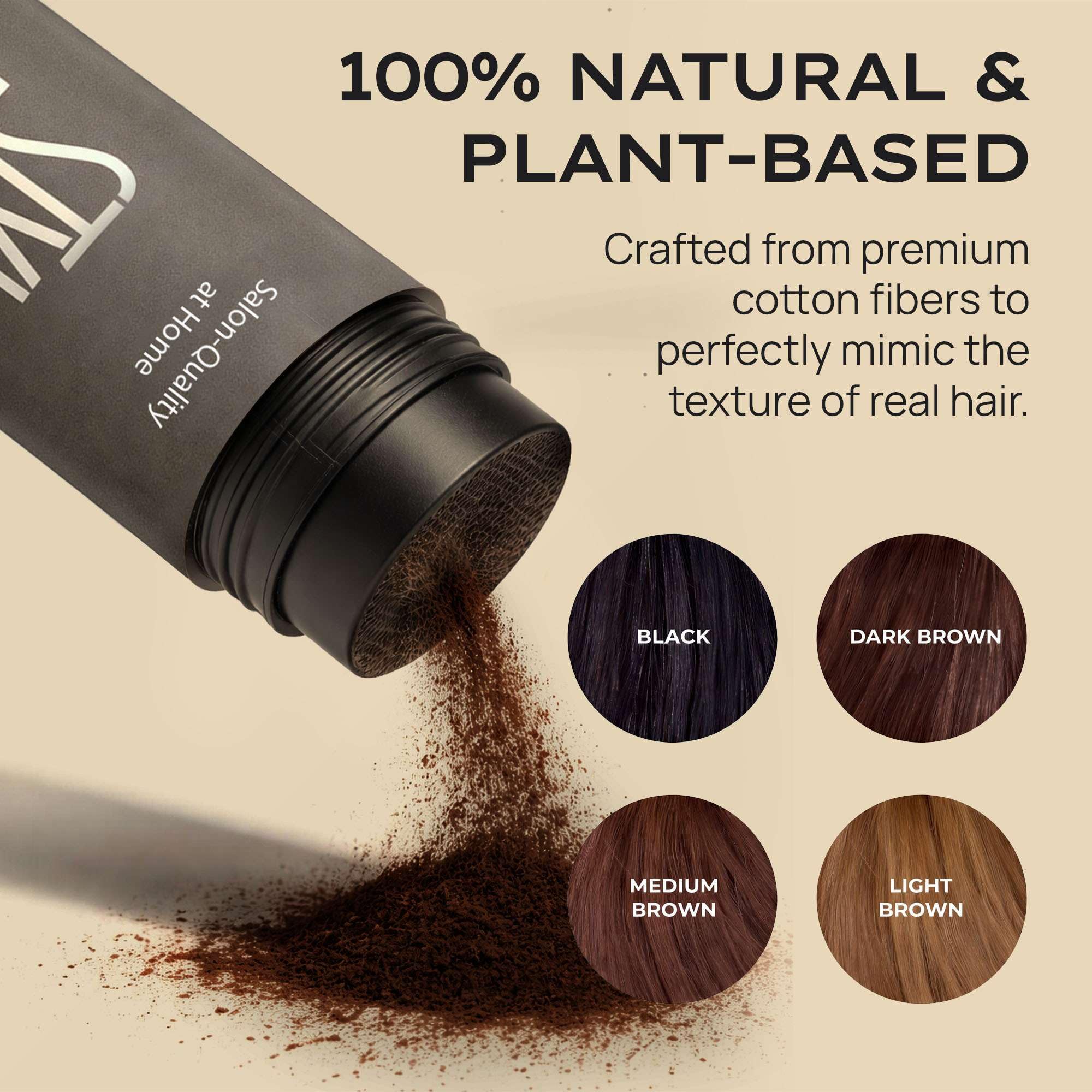 STYLE EDIT close-up of dark brown powder texture delivering realistic coverage