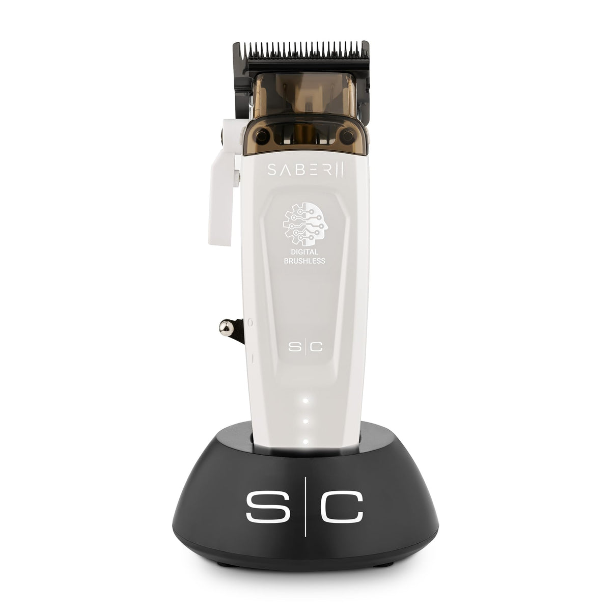 STYLECRAFT Saber 2 front view showing controls and white finish for professional handling