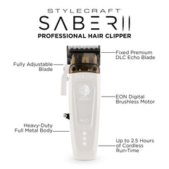 STYLECRAFT Saber 2 open drop-top demonstrating easy access for quick cleaning benefit