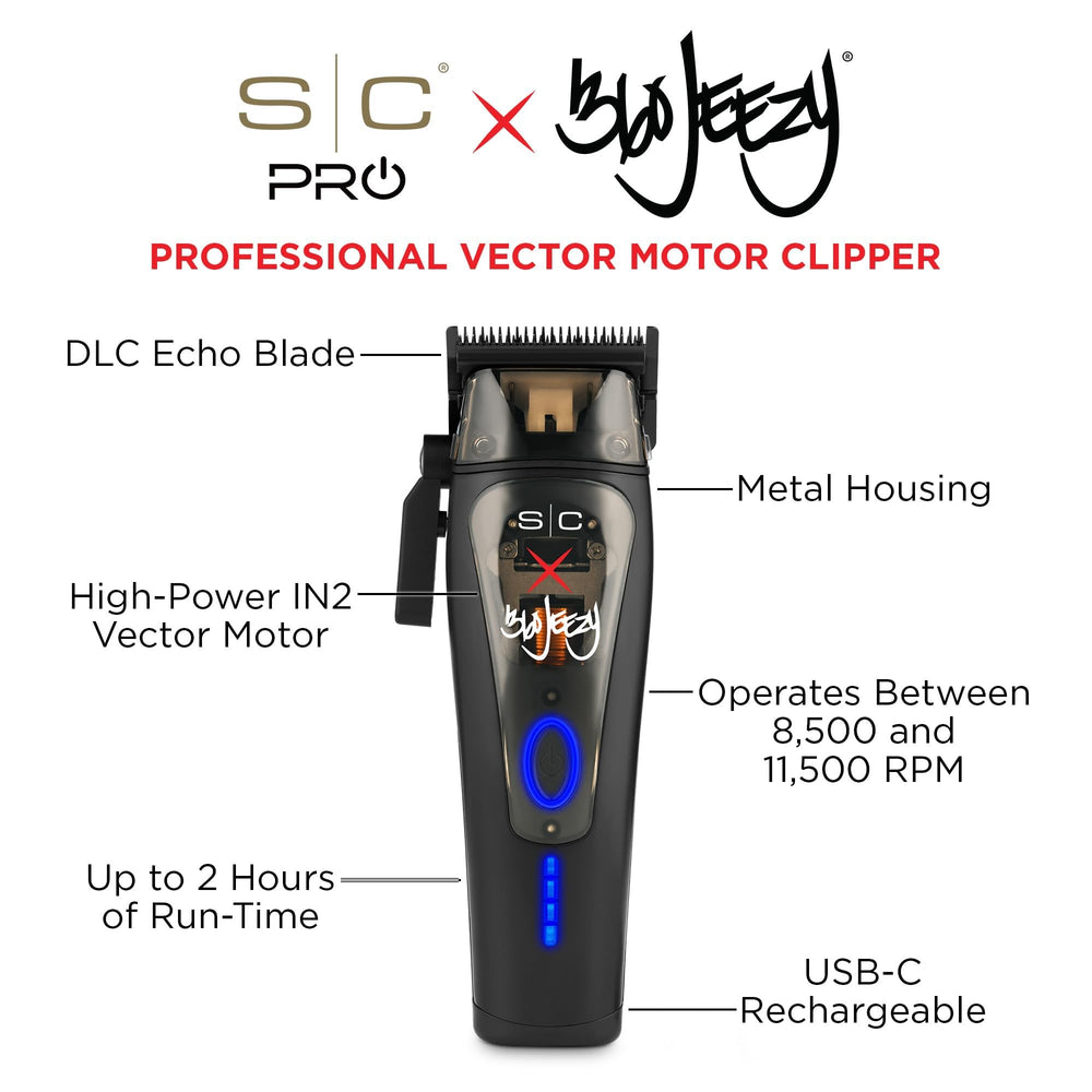 StyleCraft DLC Echo blade close-up demonstrating smooth, snag-free cutting