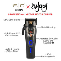 StyleCraft DLC Echo blade close-up demonstrating smooth, snag-free cutting