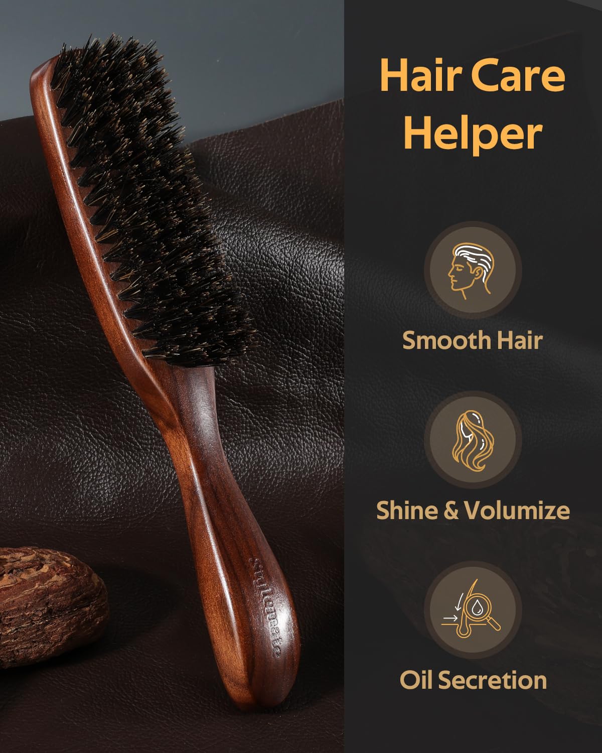 STYLEMATE used on beard to shape and evenly distribute balm for neat appearance