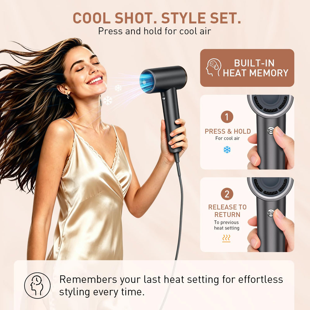 StyleVibe comb attachment smoothing thick hair for controlled styling