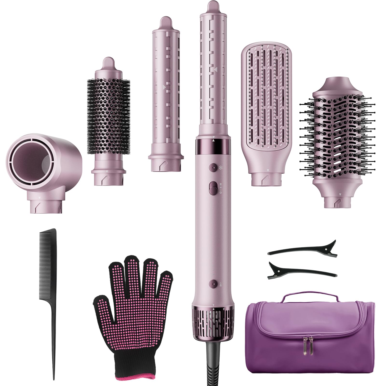 StyleVibe front view showing the full 6-in-1 kit and accessories for versatile styling