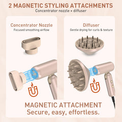 StyleVibe Mythsight magnetic attachments attached for quick styling versatility