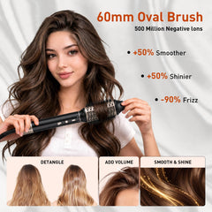 StyleVibe 60mm oval dryer brush creating volume and shape quickly