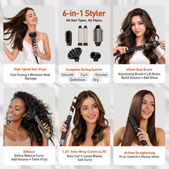 StyleVibe straightener brush close-up smoothing hair with shine