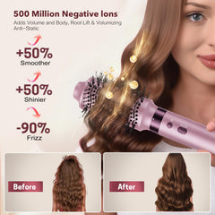StyleVibe paddle brush attachment demonstrating detangling and fast smoothing benefit