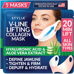 Stylia front packaging showing V Line mask and benefits