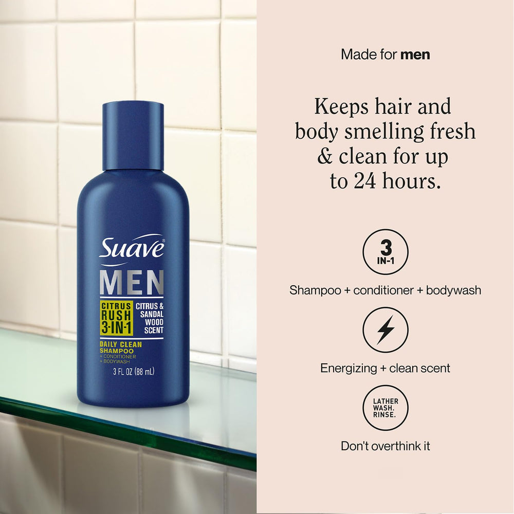 Suave back panel with ingredients list visible for transparency and ingredient checks