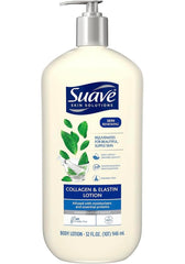 suave front pump bottle showing label and easy dispensing benefit