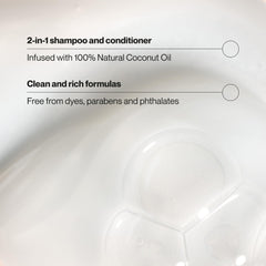 Suave creamy lather texture demonstrating rich foam that conditions while cleansing