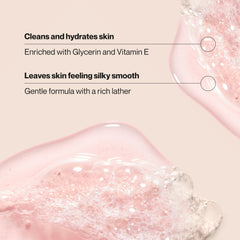 suave+ creamy lather on hand demonstrating moisturizing texture and softness