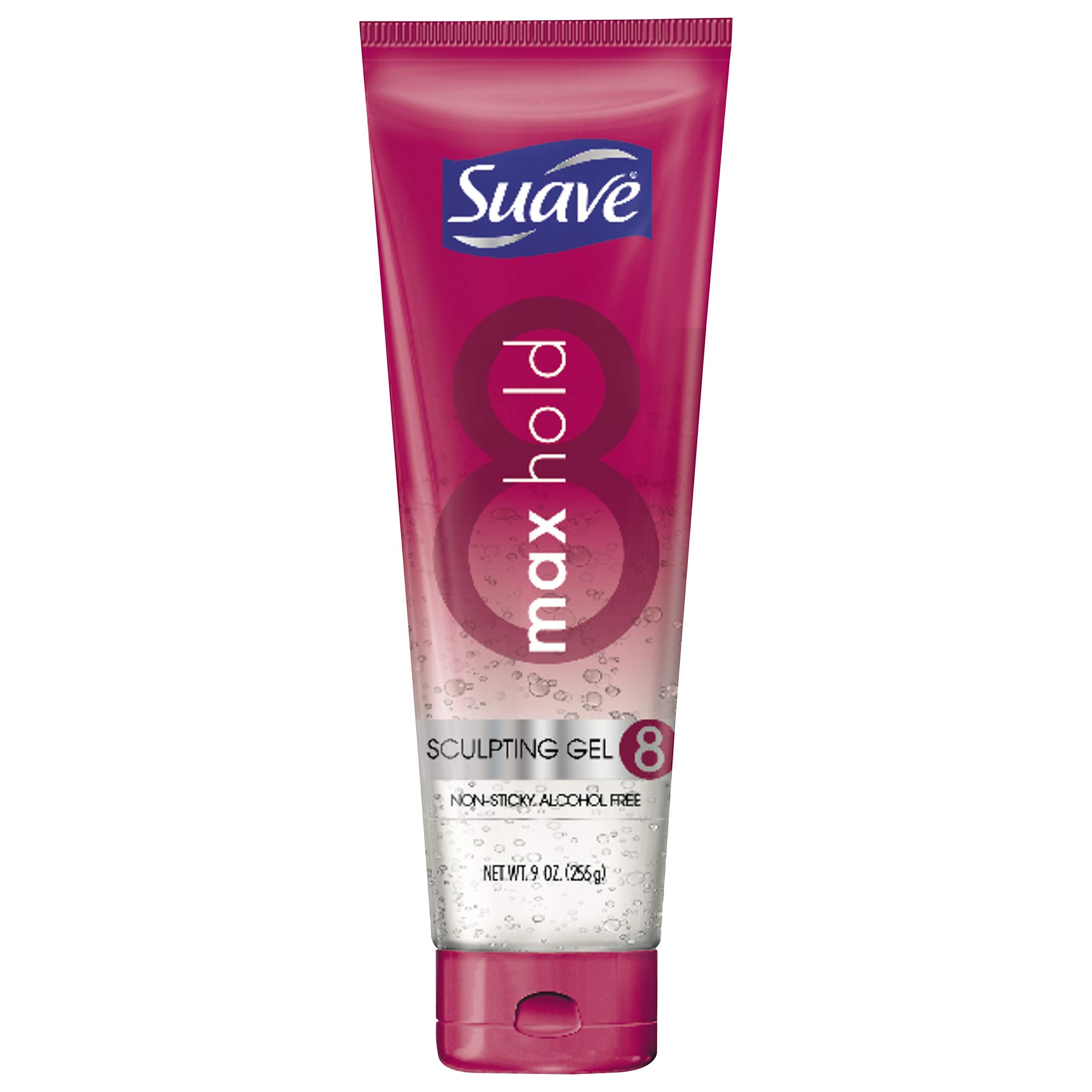 Suave gel front packaging showing firm hold and easy dispensing
