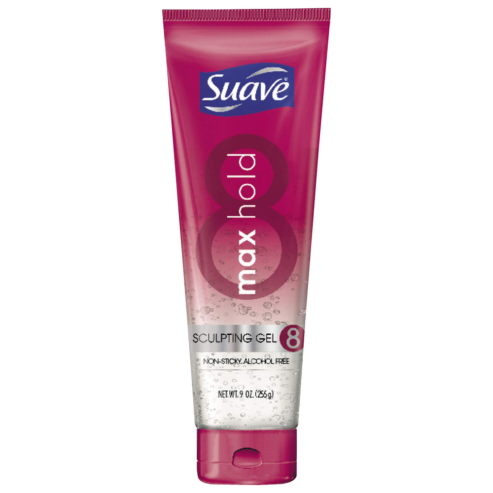 Suave gel front packaging showing firm hold and easy dispensing