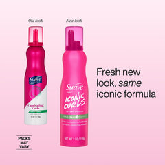 Suave cap and nozzle detail for precise mousse dispensing