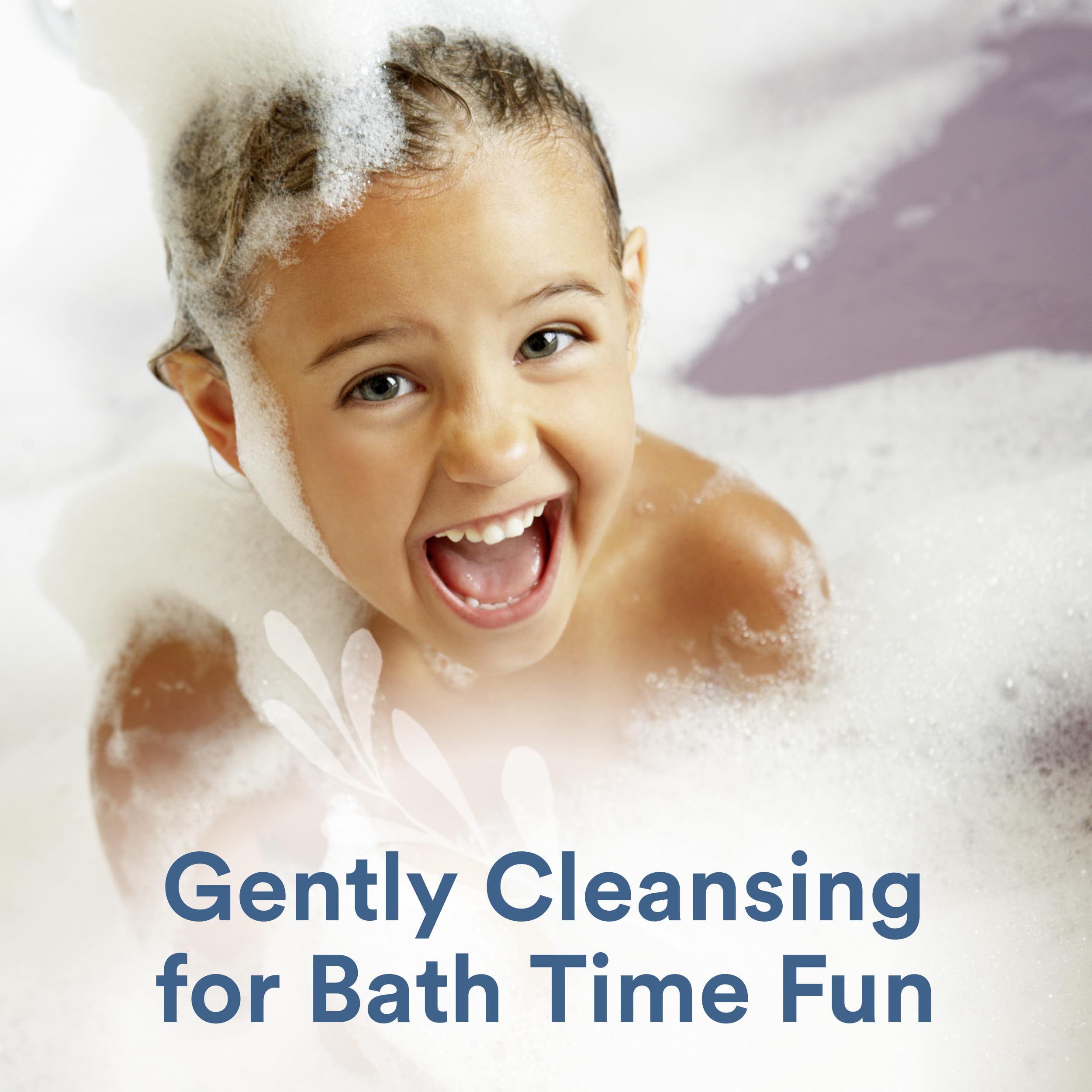 Suave Kids creamy lather in hand demonstrating gentle cleansing