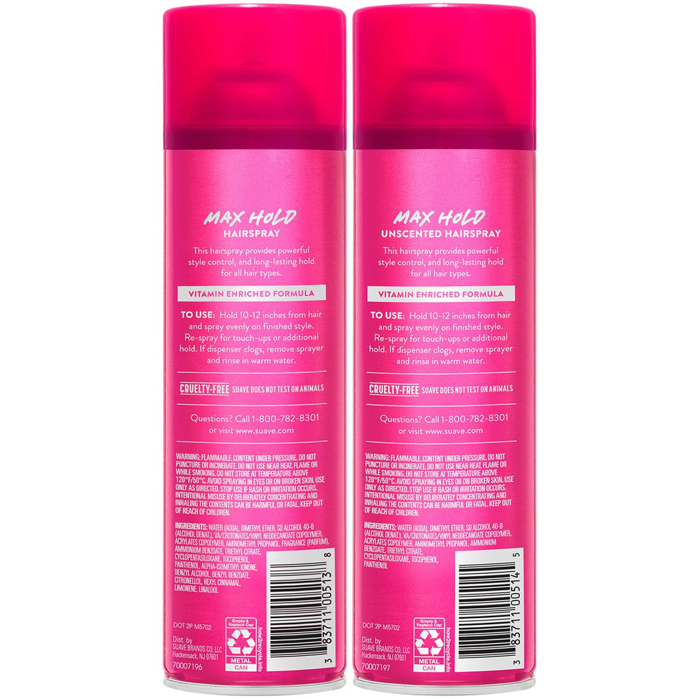 Suave max hold in bathroom lifestyle setting showing everyday salon-quality styling benefit