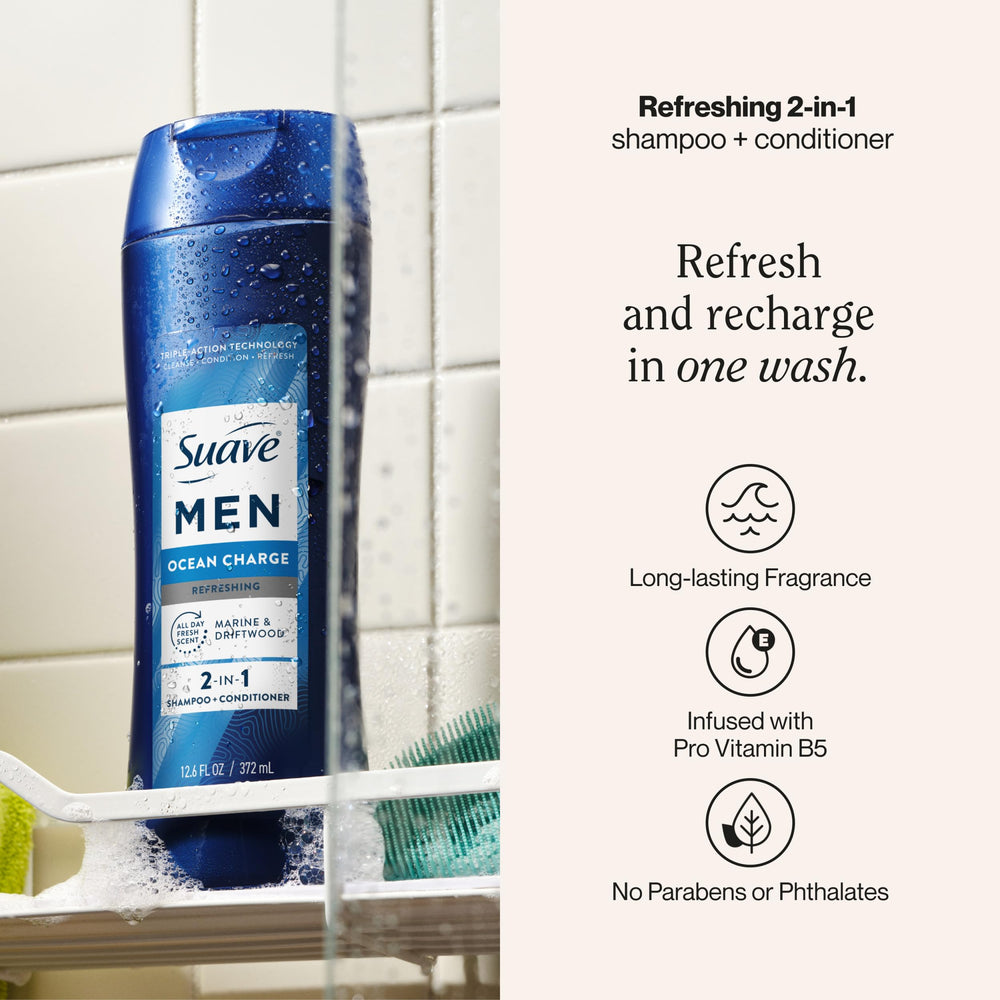 Suave back label with ingredients and directions for informed use