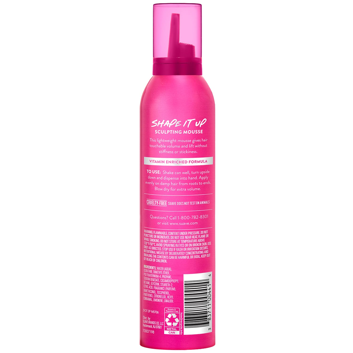 Hand dispensing Suave mousse illustrating correct amount and even coverage