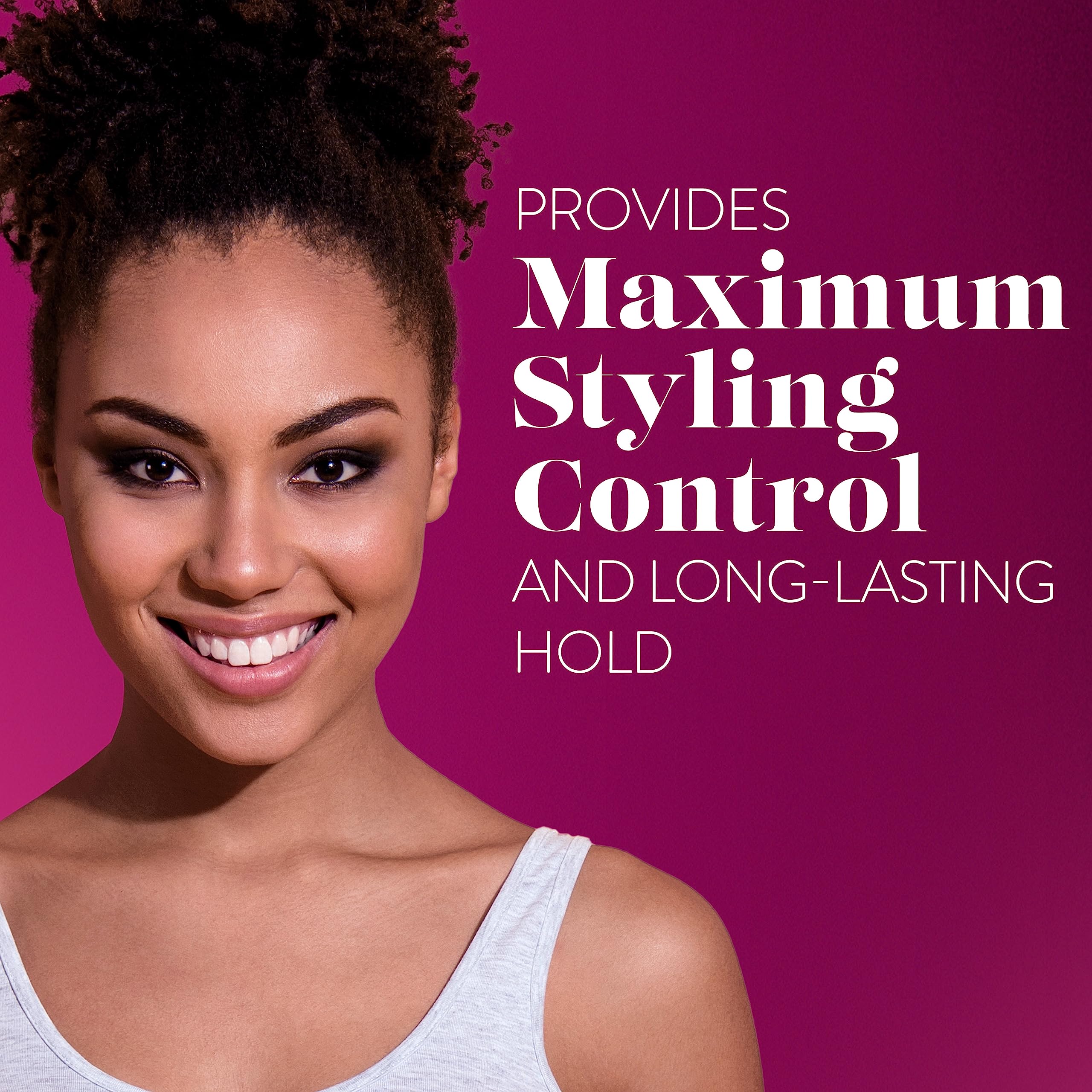 suave+ gel on hand ready to apply for easy styling