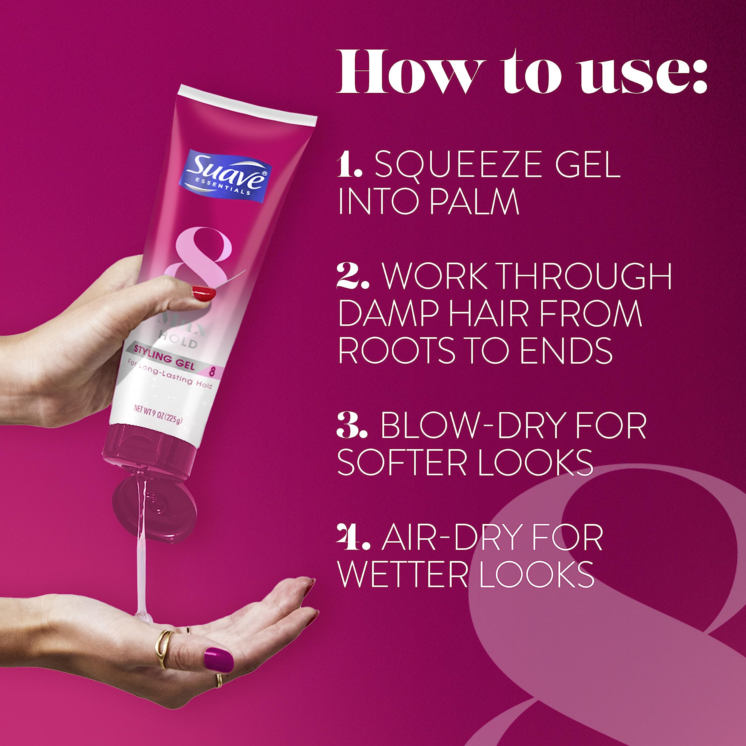 suave+ smoothing edges for sleek hairline control