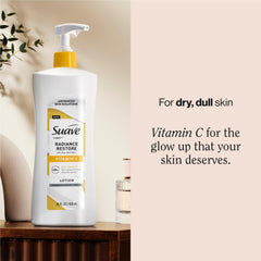 Close-up of Suave pump top highlighting smooth dispensing and convenience