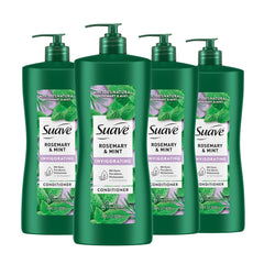 Suave bottle front packaging showing label and refreshing benefits