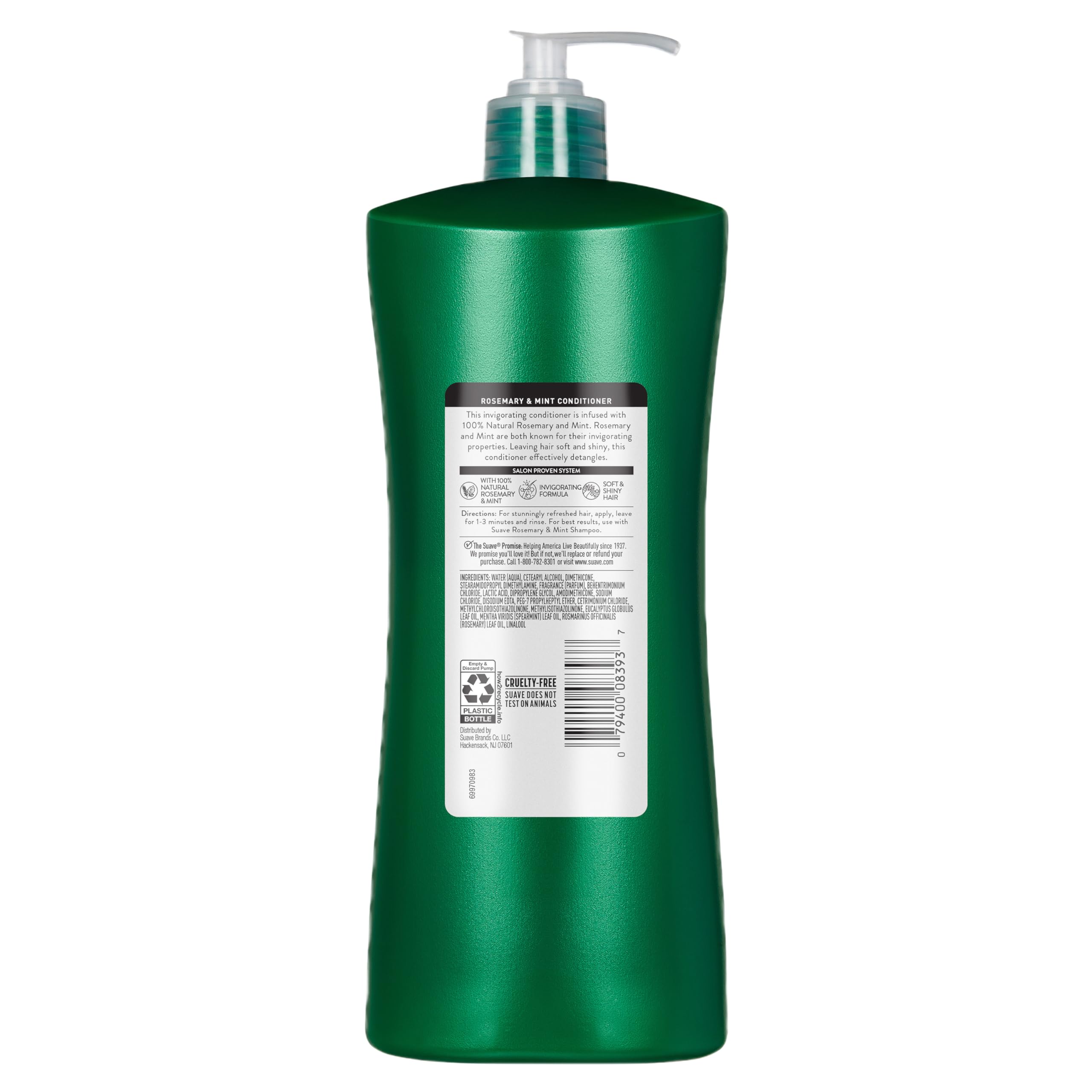 Suave conditioner in use in shower demonstrating easy application and hydration