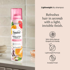 Suave spray nozzle close-up demonstrating precise, even mist for easy use