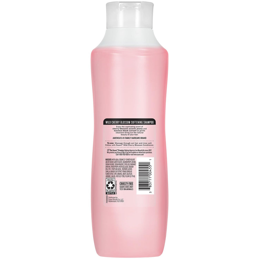Suave+ bottle in bathroom setting conveying everyday use and pleasant fragrance