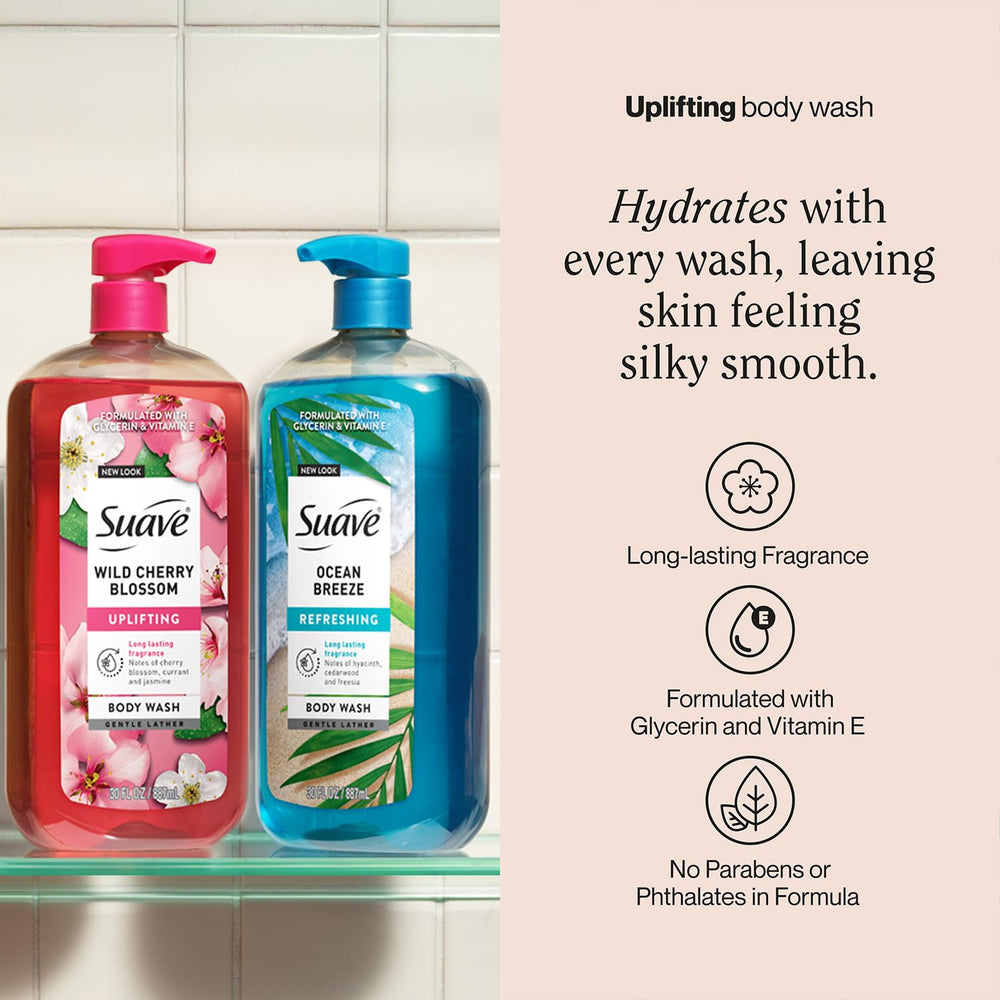 Suave Wild Cherry Blossom label, floral-fruity appeal