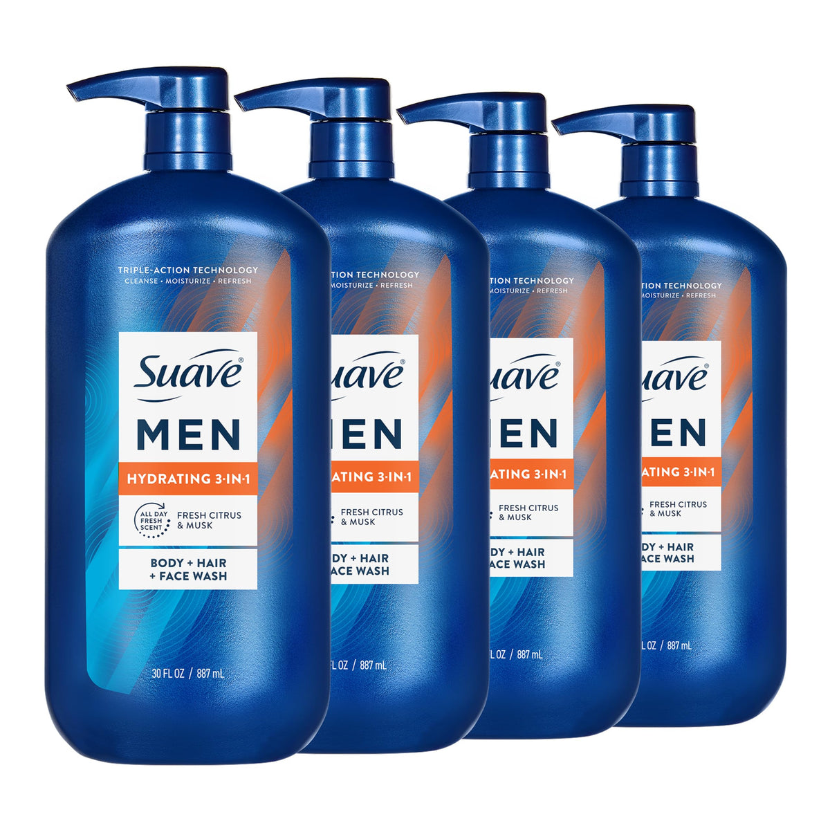 suave+ front bottle showing full label and benefit