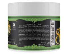 Suavecito matte pomade creamy texture closeup demonstrating easy spreadability