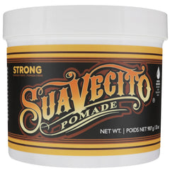 Suavecito Pomade open tub revealing creamy texture for easy application benefit