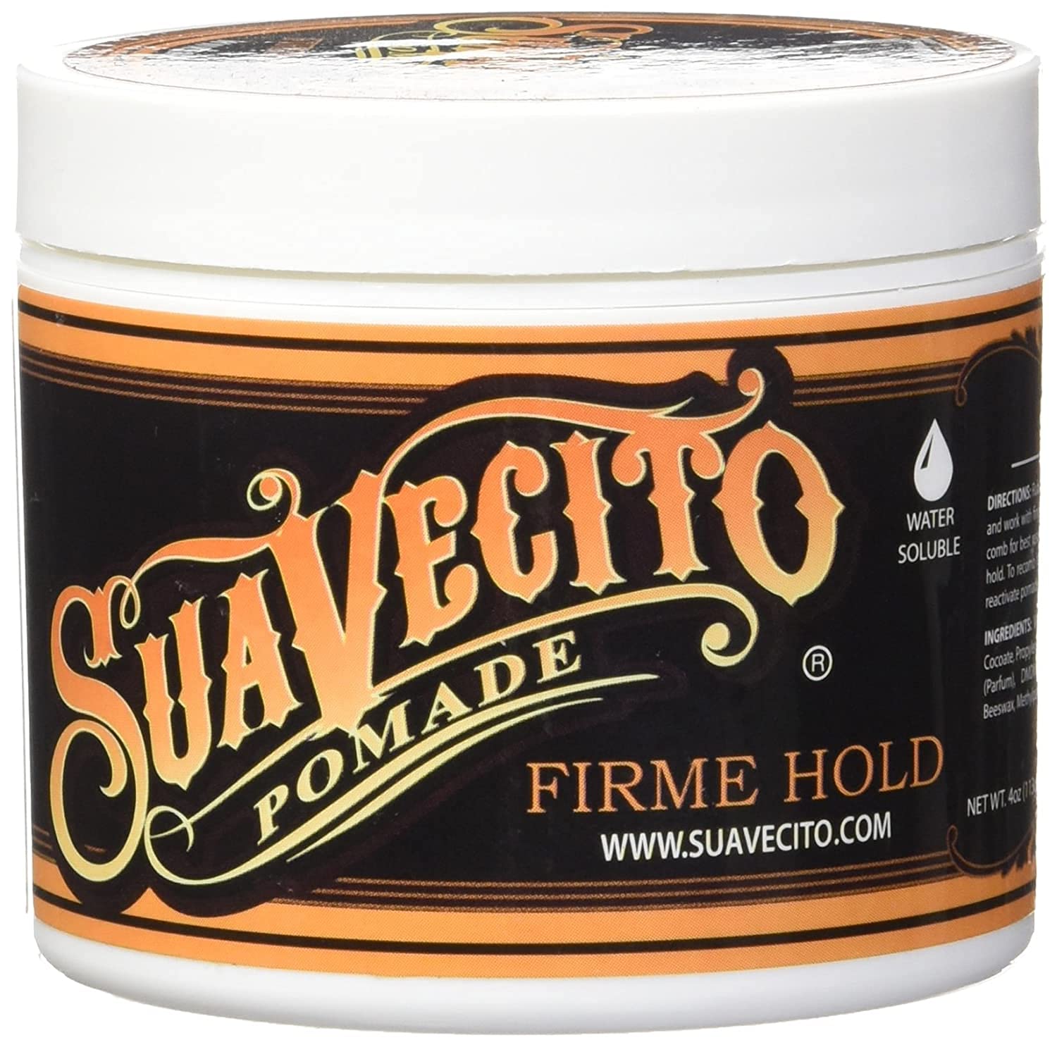 Suavecito Pomade applied while combing hair demonstrating smooth control